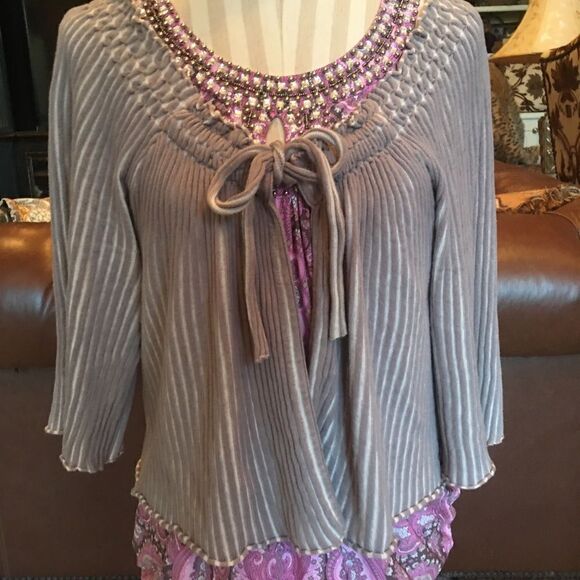 GORGEOUS CRYSTAL Silk Tank w Stretch! - Picture 16 of 16
